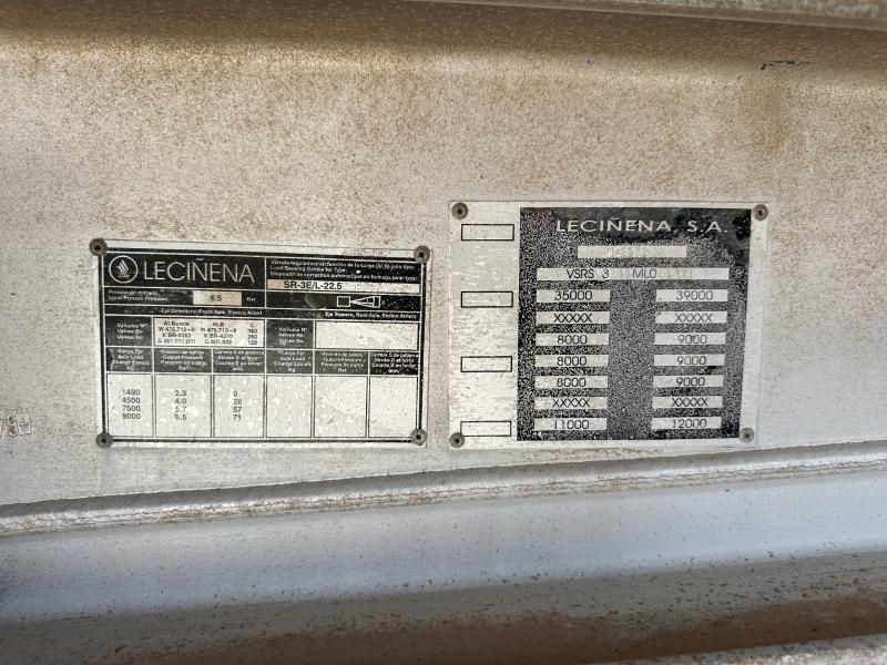 Semi-trailer Leciñena BAÑERA 10 RUEDAS BALLESTA