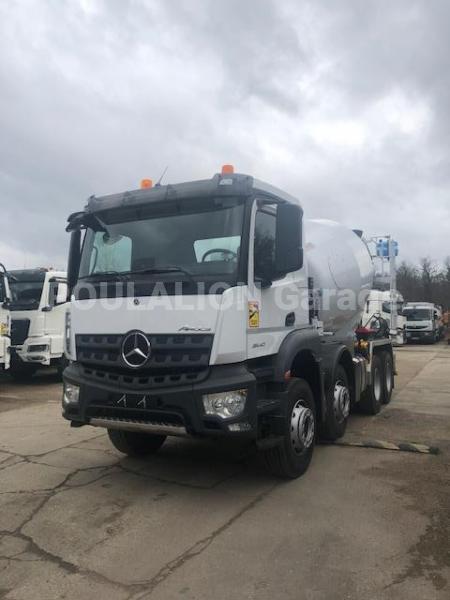 Camion Mercedes 3540 B 8X4/4 B 11 BETONNIERE PORTEE STETTER TYPE AM 9 FHC UE Malaxeur toupie