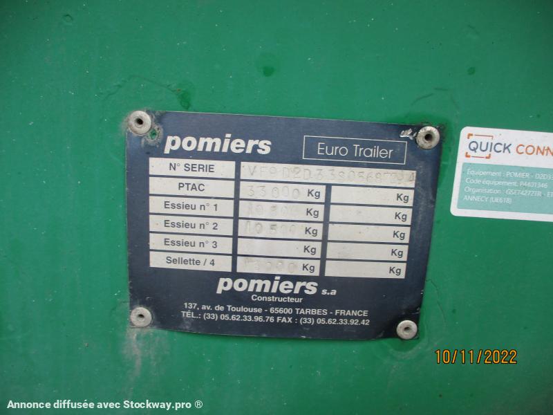Photo POMIERS BENNE À EJECTION HORISONTALE par vérin poussoir 2 essieux image 5/6