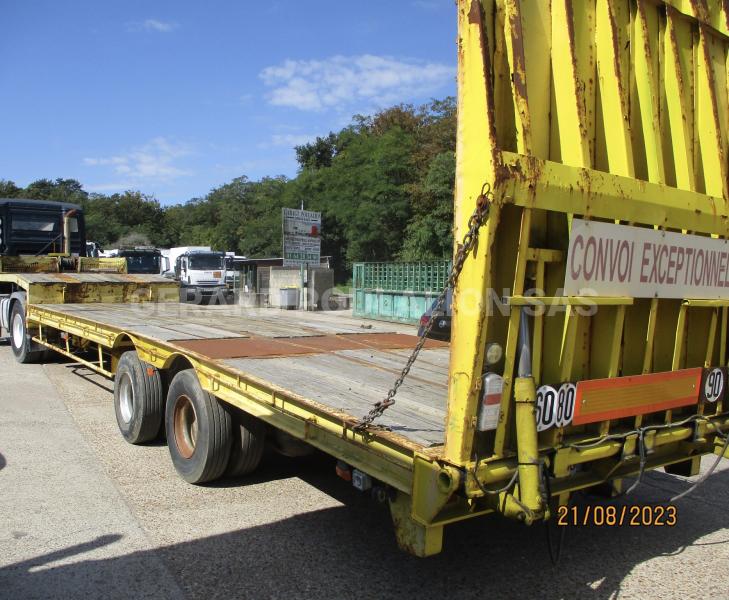 Semi-remorque ACTM S32215EA PORTE CHAR  2 esieux Porte engins