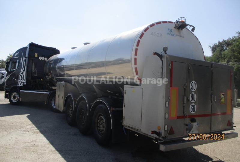 Semi-remorque MAGYAR collecte de lait 29500L 1 CPT 3 ESSIEUX Citerne Alimentaire