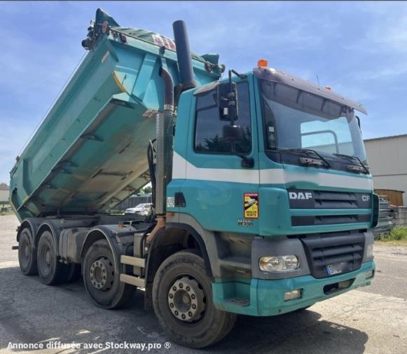 DAF CF85 430 8x4 BENNE RONDE, bâche CRAMARO