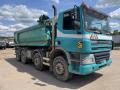 Camion DAF CF85 430 8x4 BENNE RONDE, bâche CRAMARO Benne Benne TP