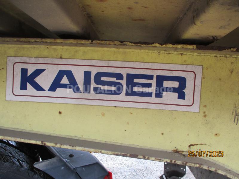 Semi-remorque Kaiser 3 essieux Benne Benne à ferraille