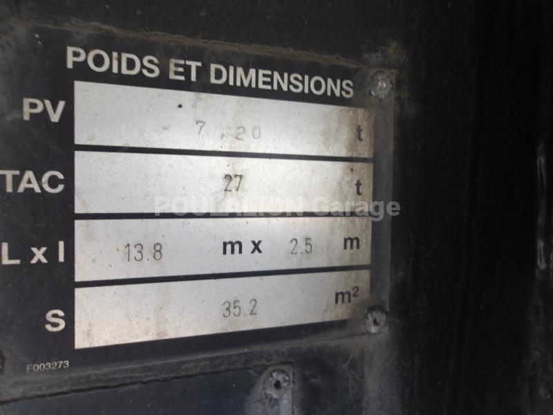 Semi-remorque Fruehauf VAN 154290 2 essieux Fourgon