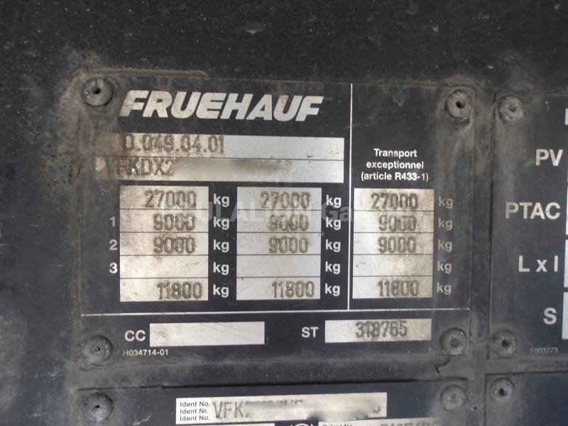 Semi-remorque Fruehauf VAN 154290 2 essieux Fourgon