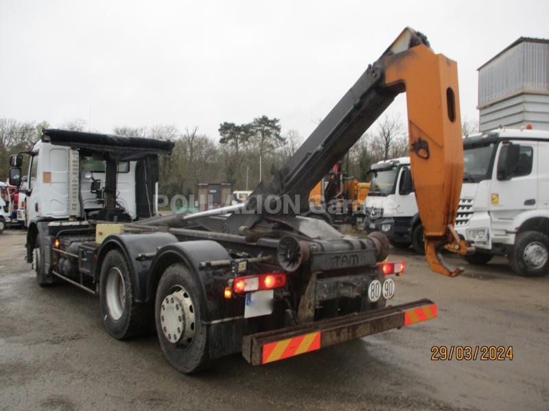 Camion Renault Premium 320 benne amovible 6x2 essieu relevable Polybenne