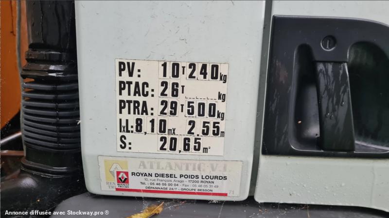 Photo Renault Premium 320 benne amovible 6x2 essieu relevable image 29/40