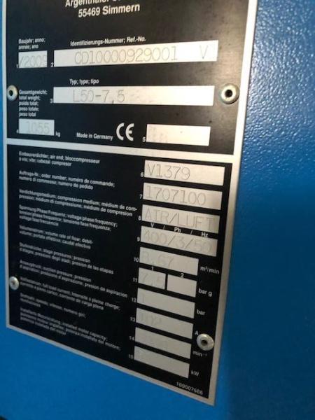 Matériel de chantier Compair L50-7,5