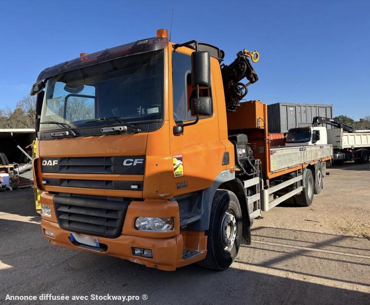 Photo DAF FAN CF75 PLATEAU GRUE HIAB 200 C image 2/25