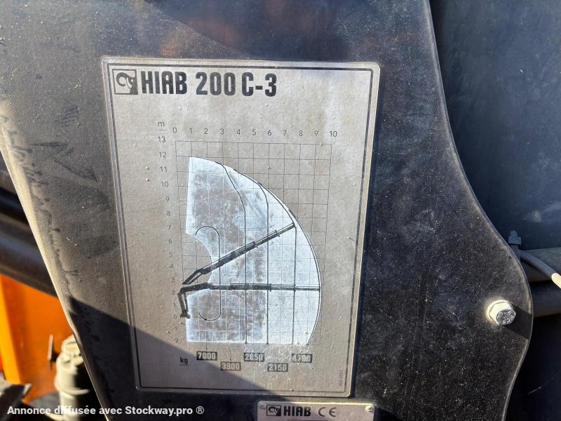 Photo DAF FAN CF75 PLATEAU GRUE HIAB 200 C image 8/25