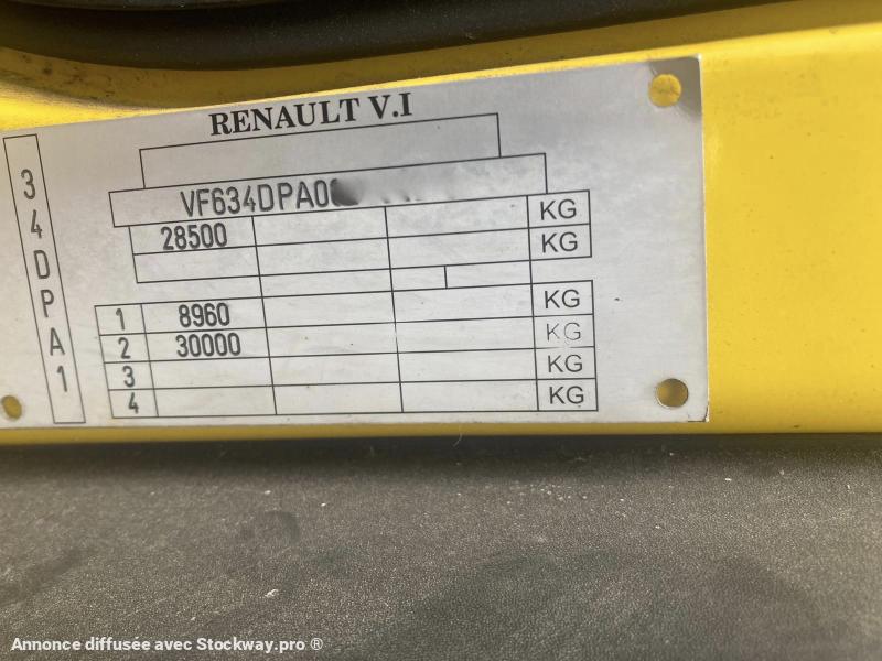 Photo Renault RAX 370DXI ENGIN DE VOIRIE AVEC SAUMUREUSE EPOKE 12000L SUR TWIST LOCK image 10/16
