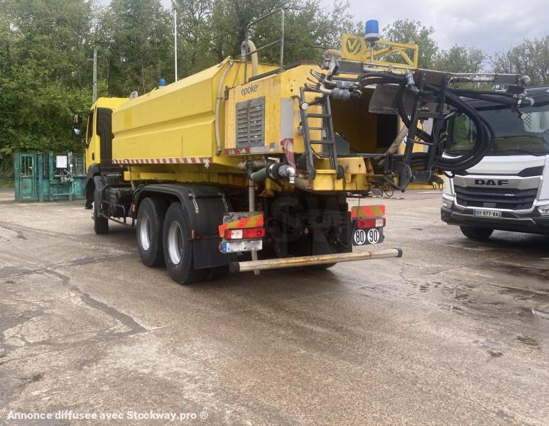 Photo Renault KERAX 370DXI ENGIN DE VOIRIE AVEC SAUMUREUSE EPOKE 12000L SUR TWIST LOCK image 4/16