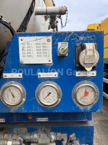 Engin de voirie SAMRO SREM HYDROCUREUR cuve 15m3 Semi-remorque hydrocureur