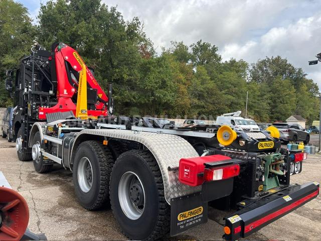 Camion Renault K480 Medium 13L E6 8x4 GRUE PALFINGER PK 24.001 SLD5 Polybenne