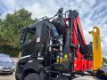 Camion Renault K480 Medium 13L E6 8x4 GRUE PALFINGER PK 24.001 SLD5 Polybenne