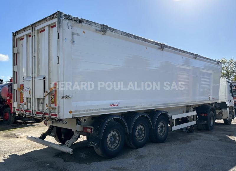 Semi-remorque Benalu BULKLINER CEREALIERE SANS BÂCHE 52M3 3 ESS. Benne Benne arrière