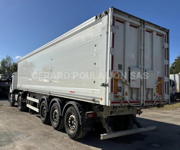 Semi-remorque Benalu BULKLINER CEREALIERE SANS BÂCHE 52M3 3 ESS. Benne Benne arrière