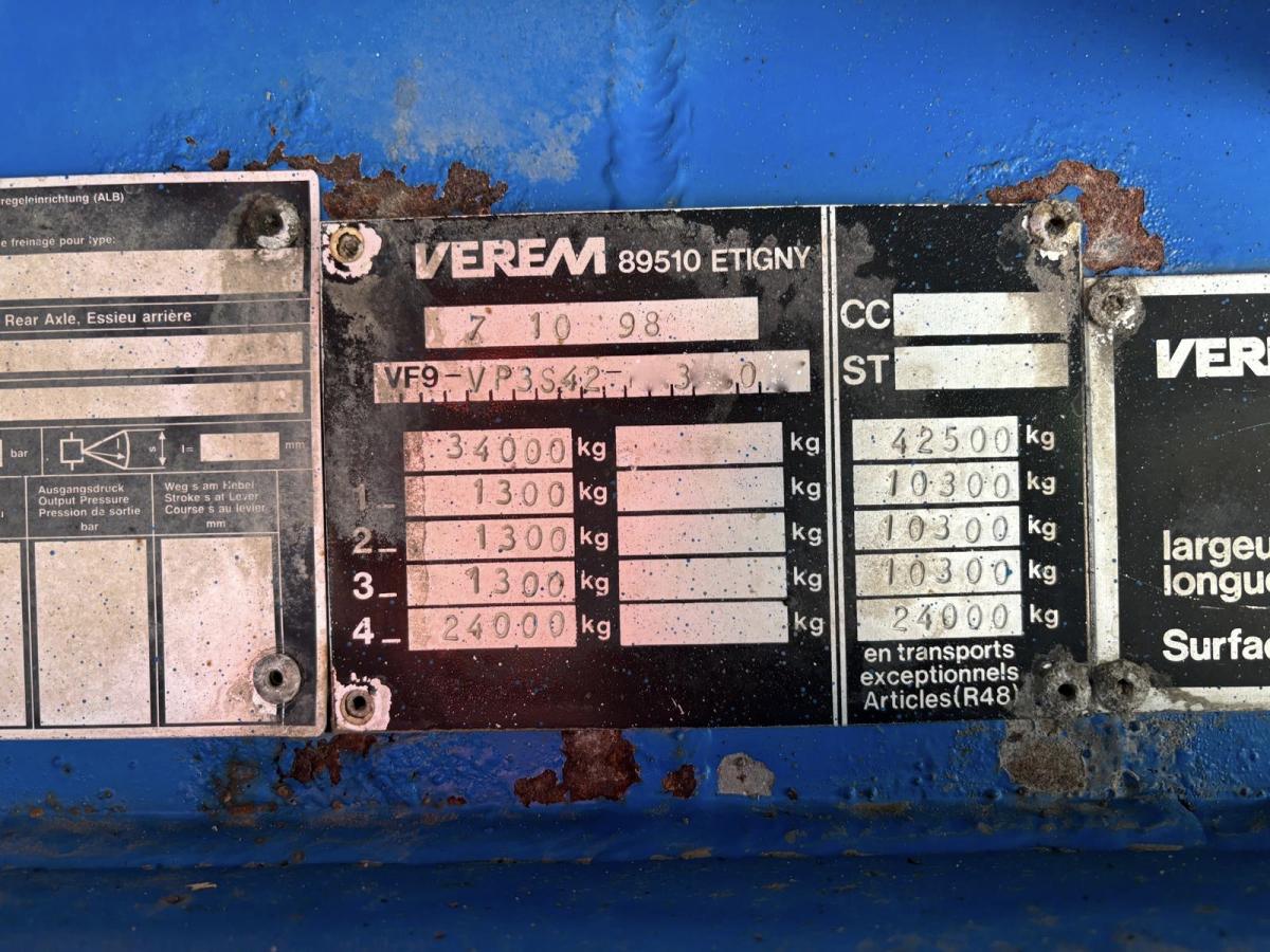Naczepa Verem 3 essieux