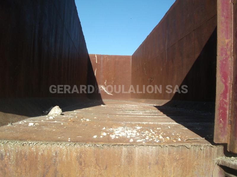Semi-remorque Trax 62m3 3 essieux Benne Benne à ferraille
