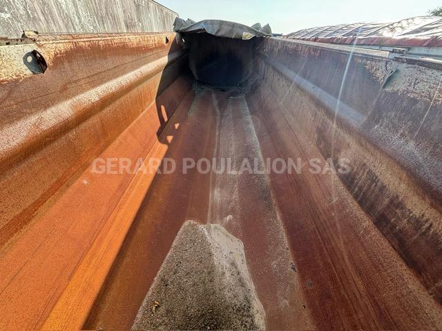 Semi-remorque Benalu 3 ESSIEUX PORTE HYDRAULIQUE Benne Benne TP