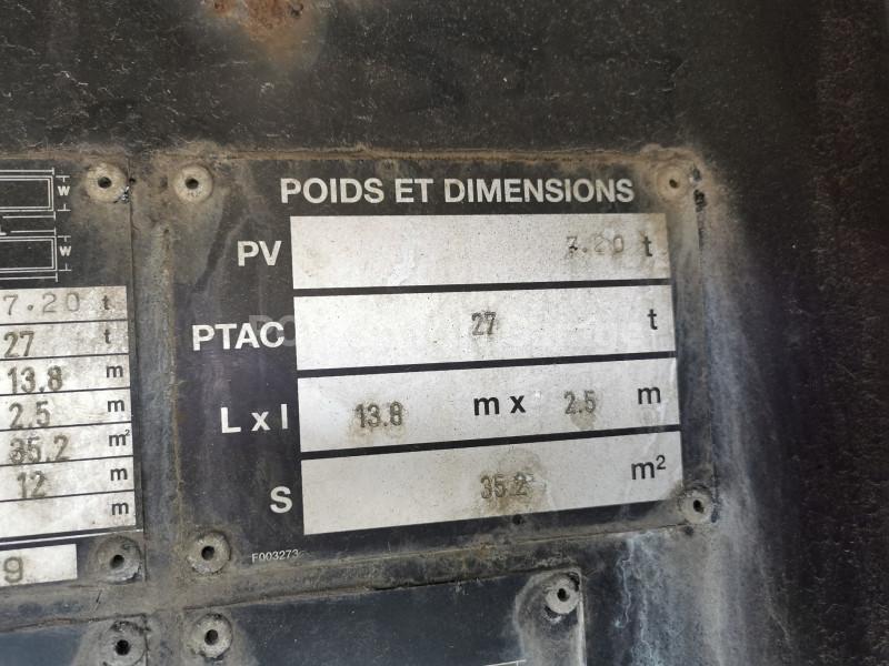 Semi-remorque Fruehauf 2 essieux Fourgon