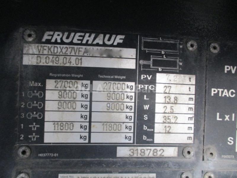 Semi-remorque Fruehauf 2 ESSIEUX Fourgon