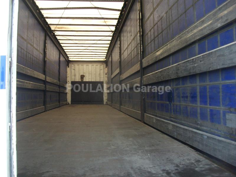 Semi-remorque Krone hayon élévateir Dhollandia coffre porte-palettes Rideaux coulissants PLSC