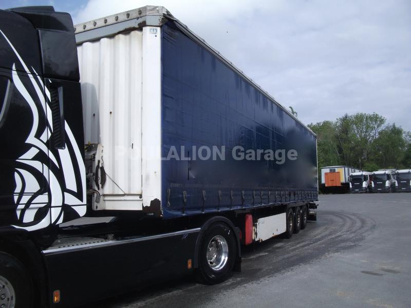 Semi-remorque Krone hayon élévateir Dhollandia coffre porte-palettes Rideaux coulissants PLSC