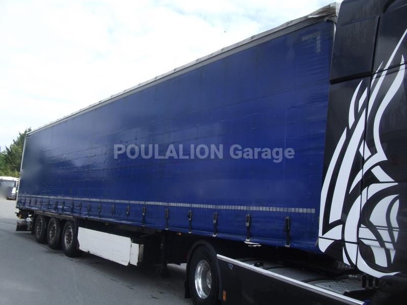 Semi-remorque Krone hayon élévateir Dhollandia coffre porte-palettes Rideaux coulissants PLSC