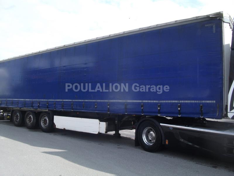 Semi-remorque Krone hayon élévateir Dhollandia coffre porte-palettes Rideaux coulissants PLSC