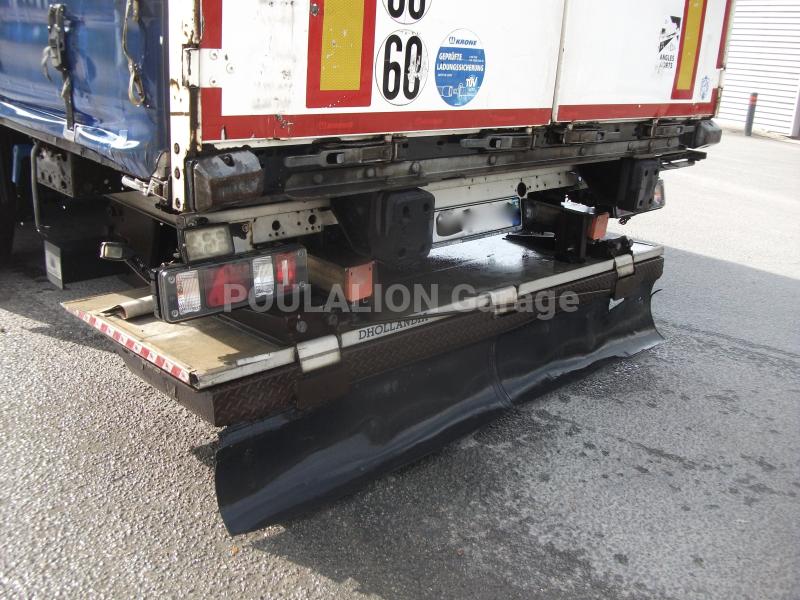 Semi-remorque Krone hayon élévateir Dhollandia coffre porte-palettes Rideaux coulissants PLSC