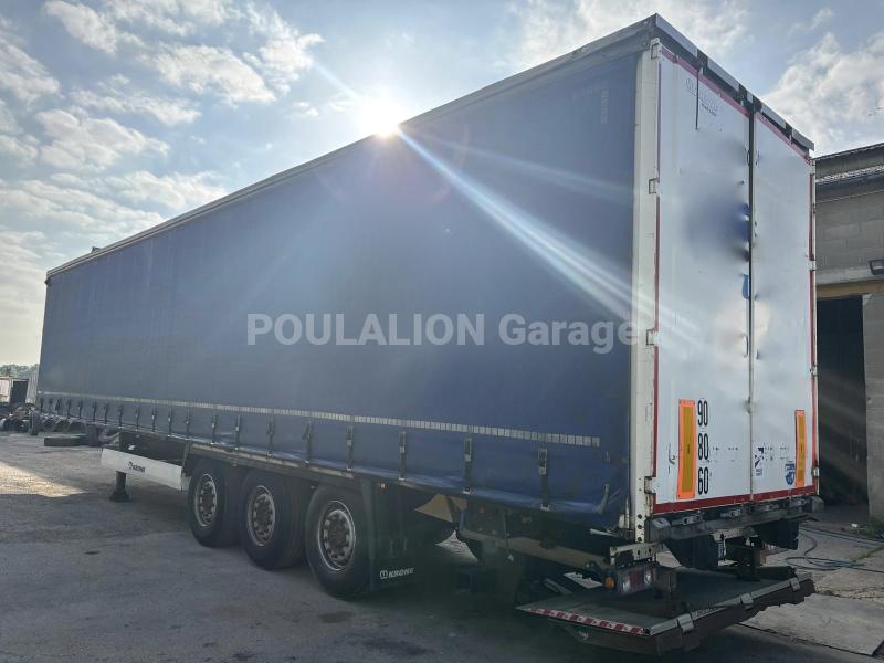 Semi-remorque Krone hayon élévateir Dhollandia Rideaux coulissants PLSC