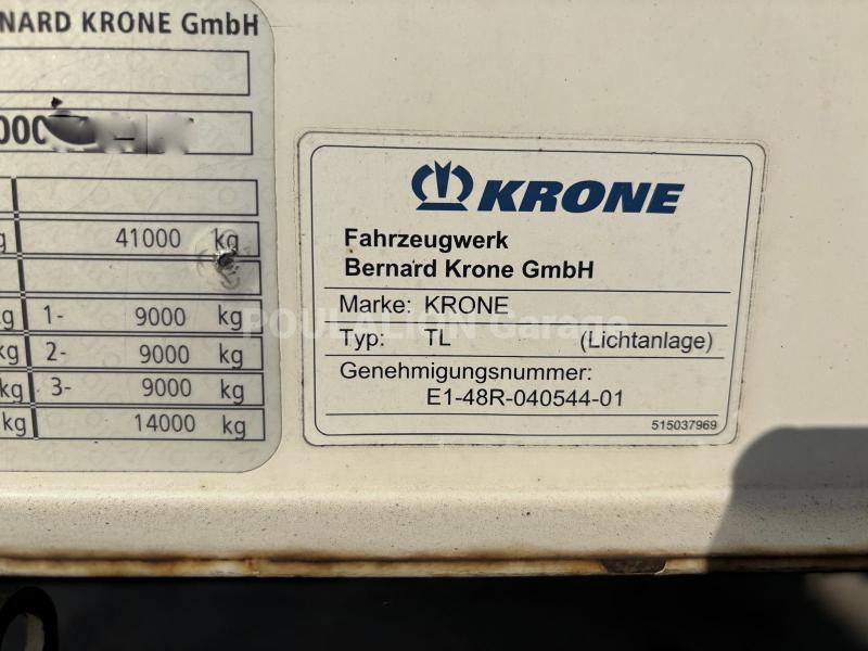 Semi-remorque Krone hayon élévateir Dhollandia Rideaux coulissants PLSC