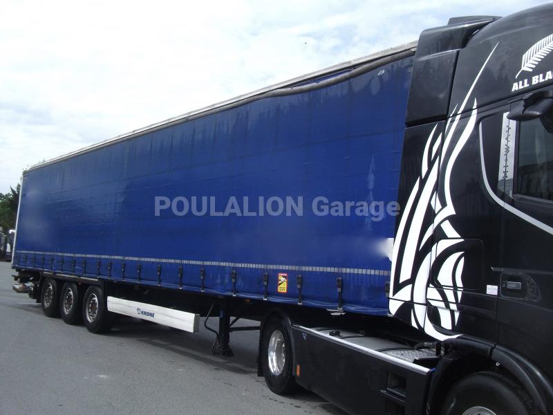 Semi-remorque Krone hayon élévateir Dhollandia Rideaux coulissants PLSC