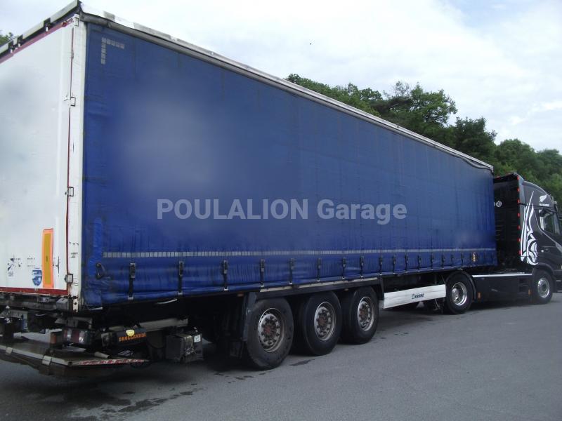 Semi-remorque Krone hayon élévateir Dhollandia Rideaux coulissants PLSC
