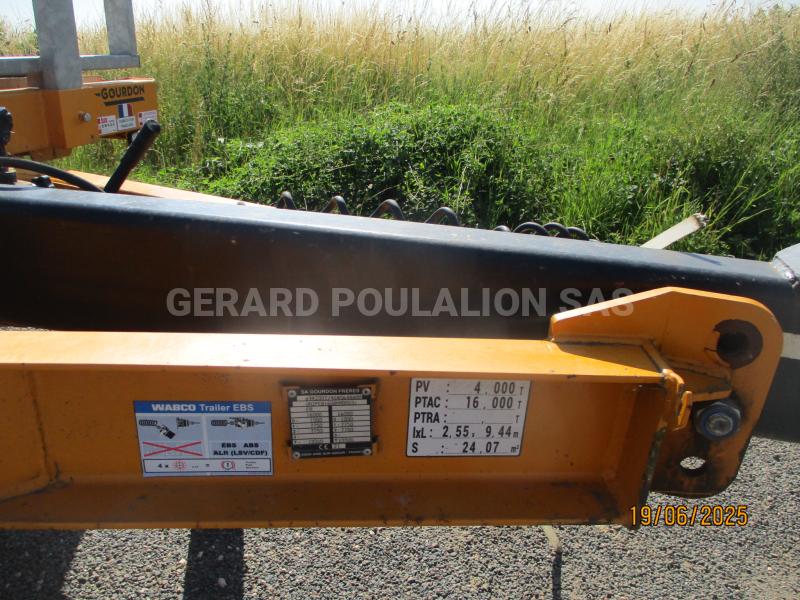 Remorque Gourdon PEB160 Porte engins