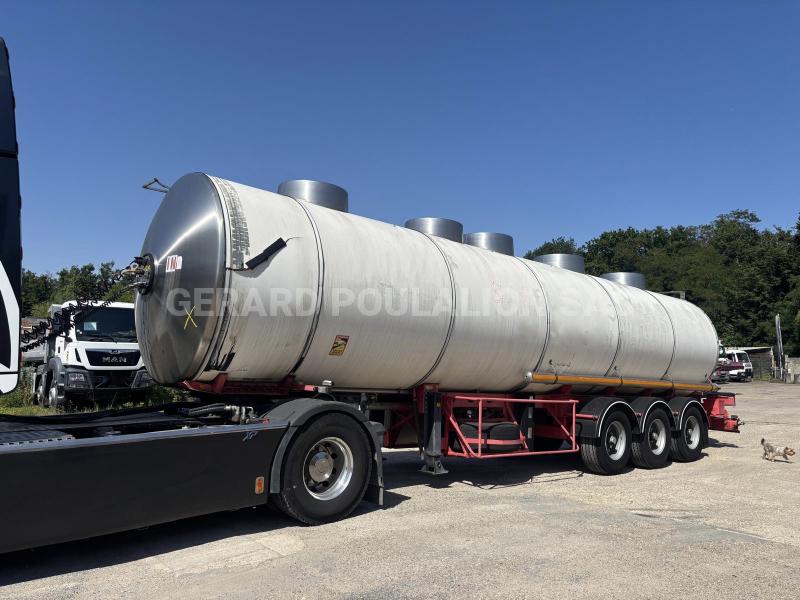 Semi-remorque Magyar CIT ALTD INOX Calorifuge 5 cpts: 8000 L - 4000 L - 5000 L - 5000 L - 1000 L Citerne À eau