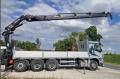 Camion Mercedes AROCS 5 3246 TLG-ENT 8x4 AVEC GRUE HIABX-325HIPRO RALENTISSEUR MOTEUR Plateau