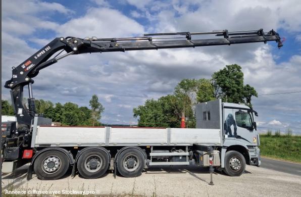 Mercedes AROCS 5 3246 TLG-ENT 8x4 AVEC GRUE HIABX-325HIPRO RALENTISSEUR MOTEUR