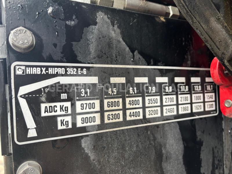 Camion Mercedes AROCS 5 3246 TLG-ENT 8x4 AVEC GRUE HIABX-325HIPRO RALENTISSEUR MOTEUR Plateau