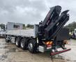Camion Mercedes AROCS 5 3246 TLG-ENT 8x4 AVEC GRUE HIABX-325HIPRO RALENTISSEUR MOTEUR Plateau