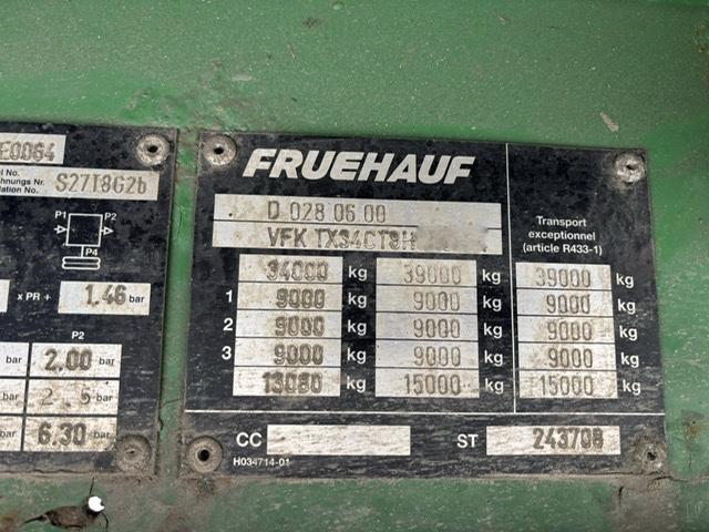 Semirimorchio Fruehauf HAYON élévateur, bâche