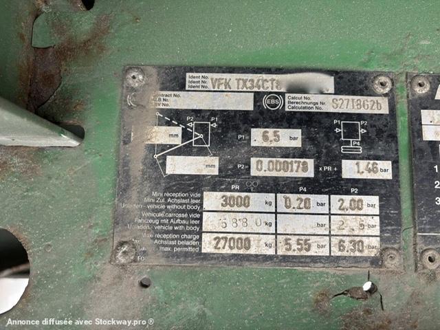 Photo Fruehauf HAYON élévateur, bâche 3 essieux image 12/13