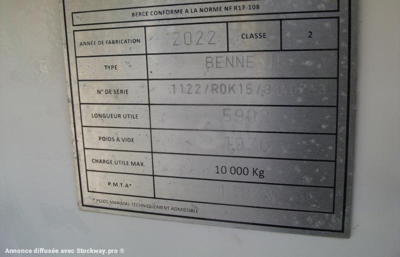 Photo BENNE AMOVIBLE CLASSE II 15M3 TYPE ROK   image 7/7