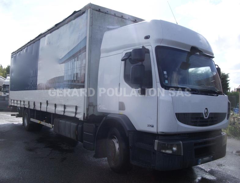 Camion Renault 370 dxi porteur PLSC Rideaux coulissants PLSC (tautliner)