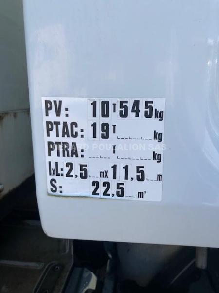 Camion Renault 370 dxi porteur PLSC Rideaux coulissants PLSC (tautliner)