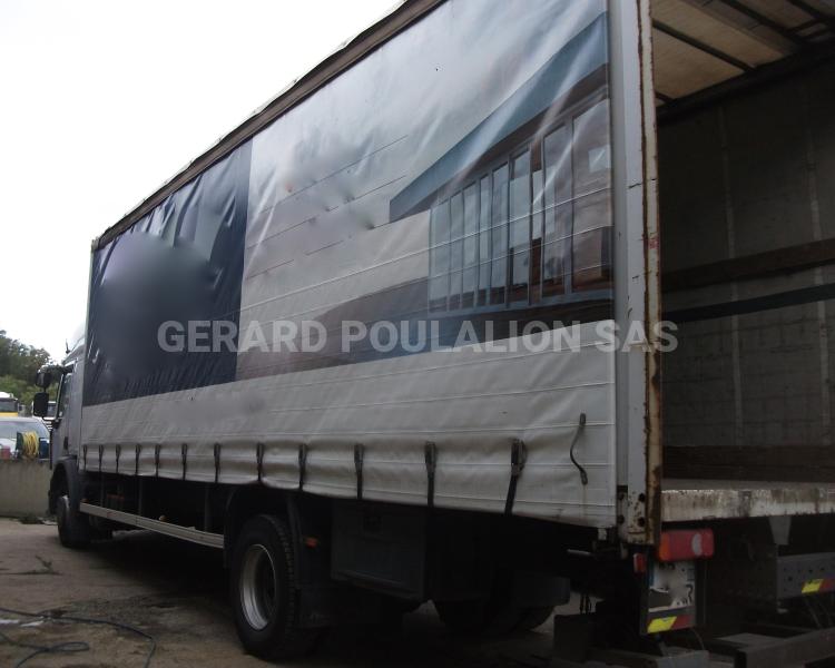 Camion Renault 370 dxi porteur PLSC Rideaux coulissants PLSC (tautliner)