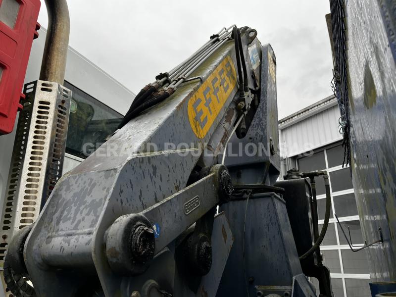 Camion Renault KERAX 260 bi-benne GRUE EFFER Benne Bi-benne