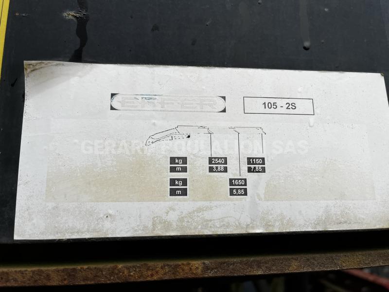 Camion Renault KERAX 260 bi-benne GRUE EFFER Benne Bi-benne